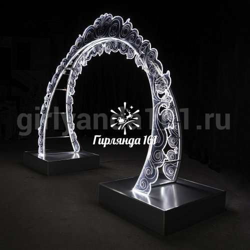 Световая арка Арка морозный узор