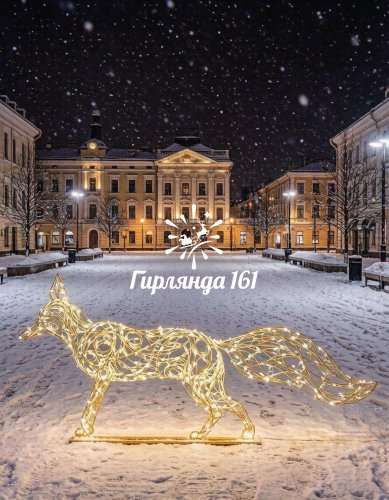 Световая фигура Лисичка охотница