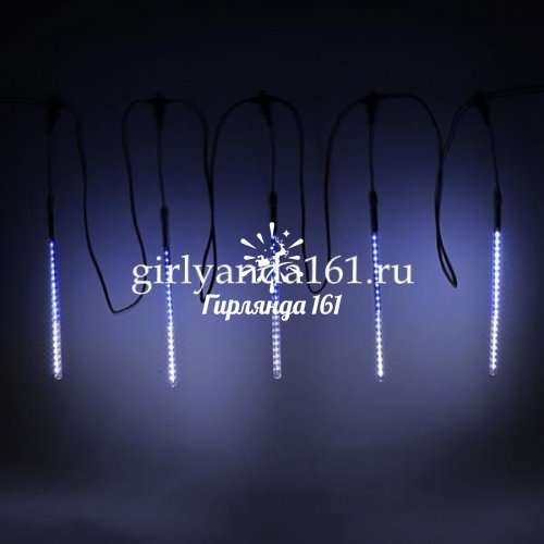 Комплект 5×0, 3 м «Тающие сосульки», бело-синий
