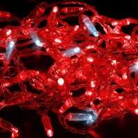 Светодиодная гирлянда Нить 10 м 220В мерцающая IP65 прозрачный провод ПВХ