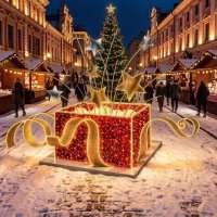 Световая фигура Подарок желаний