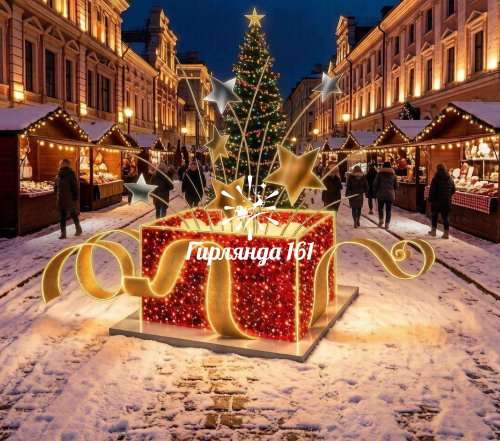 Световая фигура Подарок желаний