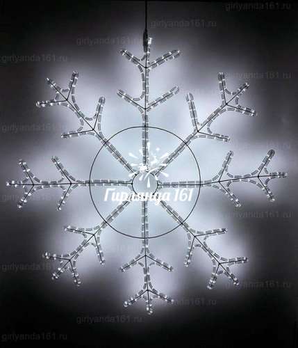 Светодиодная снежинка 110 см