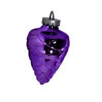 Елочная игрушка Шишка цвет фиолетовый 25 см