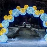 Световая арка «Шары»