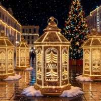 Световая фигура Фонарь