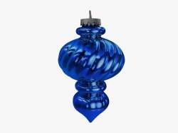 Елочная игрушка Сосулька цвет синий 30 см