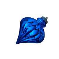 Елочная игрушка Юла цвет синий 22 см