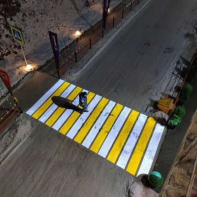 Вид сверху проекции