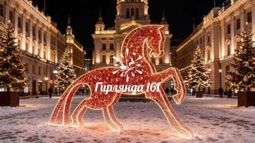 Световая композитная фигура Конь
