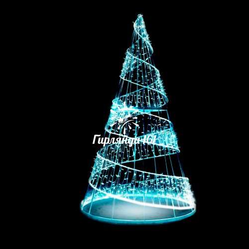 Светодиодная ель «Спираль»