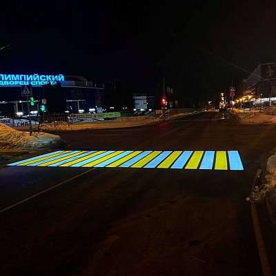 Проекция пешеходного перехода