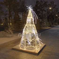 Светодиодная ель «Звездная»