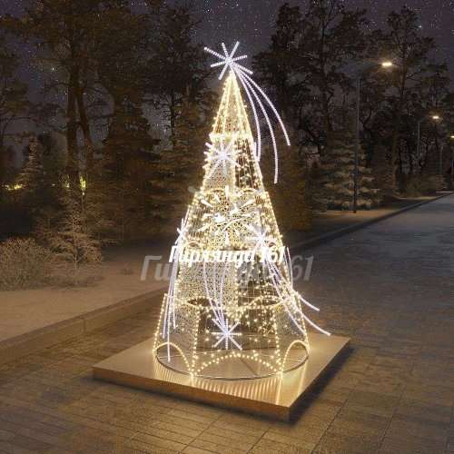 Светодиодная ель «Звездная»