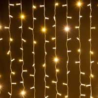 Светодиодный занавес 2×2 м IP 65 постоянного свечения прозрачный провод