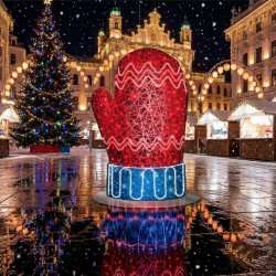 Световая конструкция Варежка