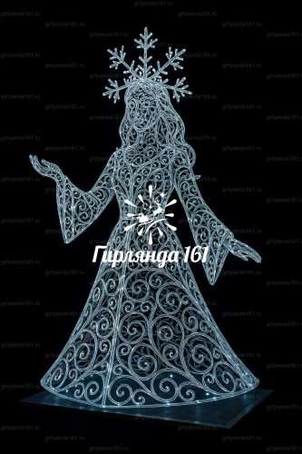 Световая фигура Снегурочка ажурная
