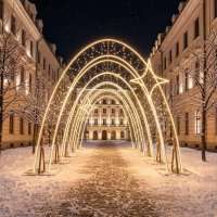 Световая арка-тоннель Верона