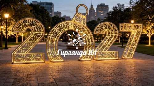Световые цифры с аркой