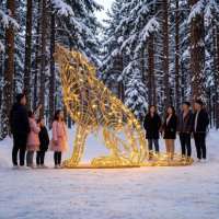 Световая фигура Волк лесной