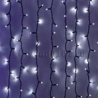 Светодиодный занавес 2×2 м IP 65 постоянного свечения черный провод