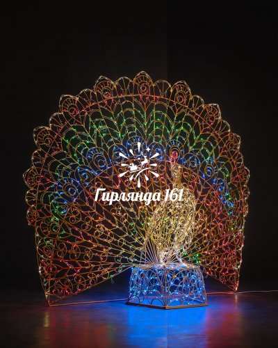 Световая фигура Павлин