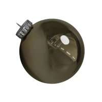 Новогодний шар глянцевый титановый