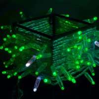 Светодиодная гирлянда Нить 10 м, 24В, мерцающая, IP65, прозрачный провод ПВХ