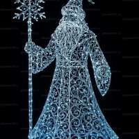 Световая фигура Дед Мороз ажурный