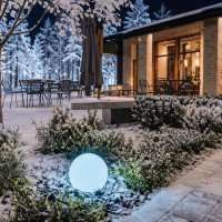Уличный световой шар Moonlight White