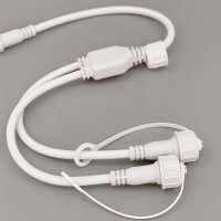 Разветвитель 1-2, 2Pin, белый/черный