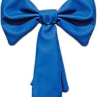 Бант 30 см синий