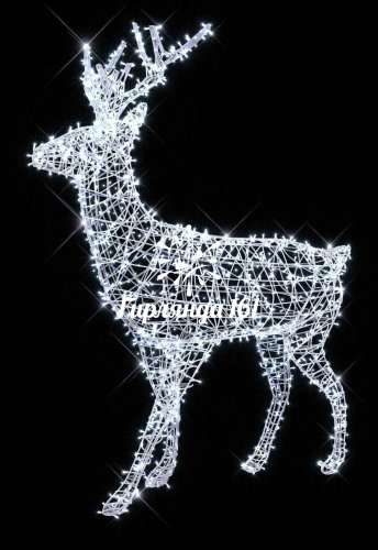 Световая фигура Олень белый