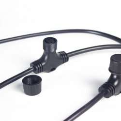 Шина, 2 pin, Т-коннектор, 50 м, 63 разъема, чёрный