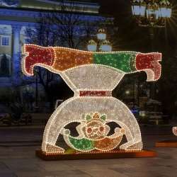 Световая фигура Скоморох танцующий Световая фигура Скоморох танцующий