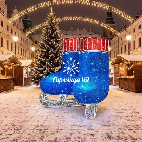 Световая объемная фигура Коньки