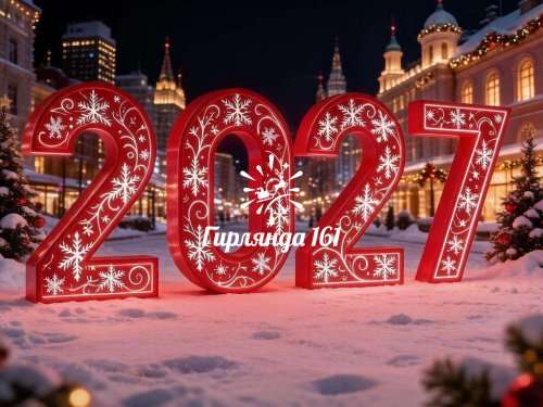 Световые цифры Новогодние