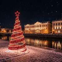 Светодиодная ель Сияние