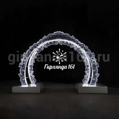Световая арка Арка морозный узор