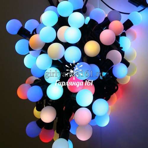 Светодиодные шарики, диаметр 23мм, длина10 м