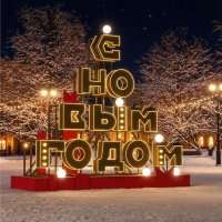 Объёмная световая фигура С Новым годом