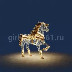 Световая фигура Лошадь золотая